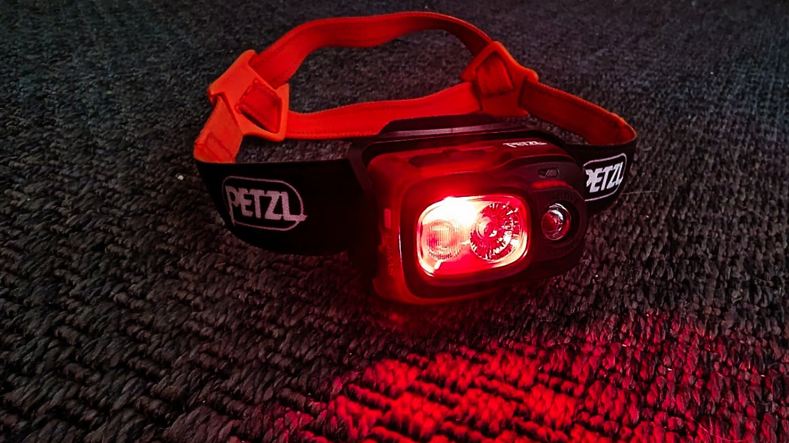 Petzl Swift RL Rotlichtmodus